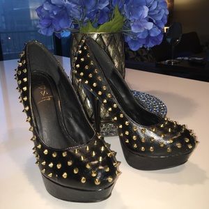 Spiked Stiletto Pumps